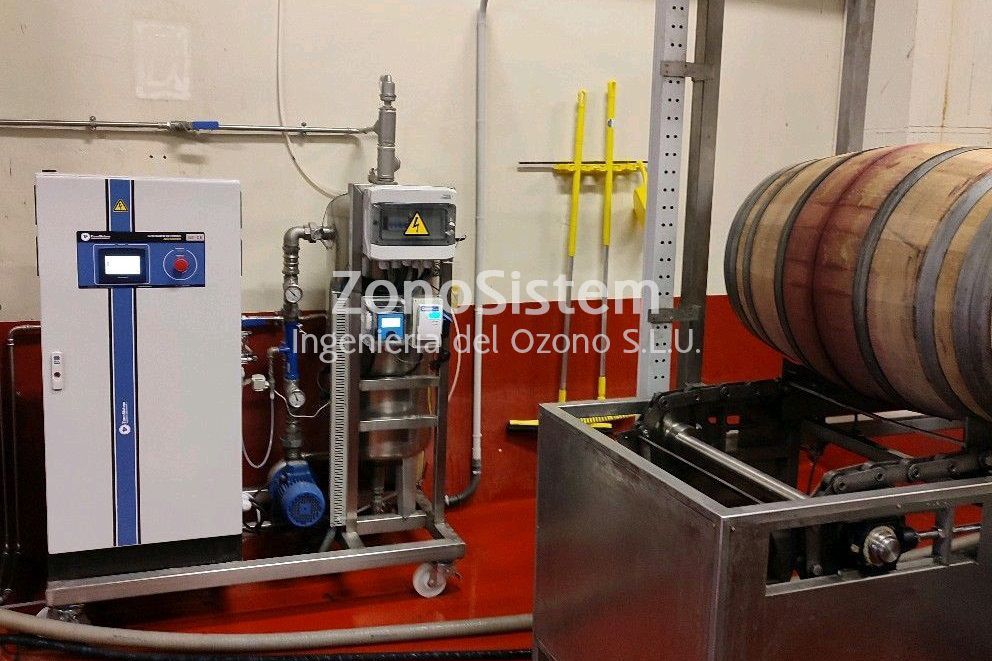 Aguas de proceso en bodega, la Rioja. España