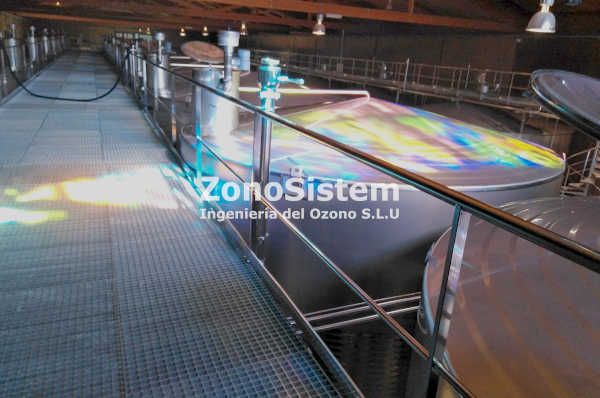 Aguas de proceso en bodega, la Rioja. España