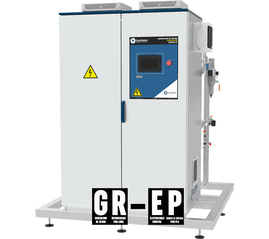 Gama Generador de ozono industrial