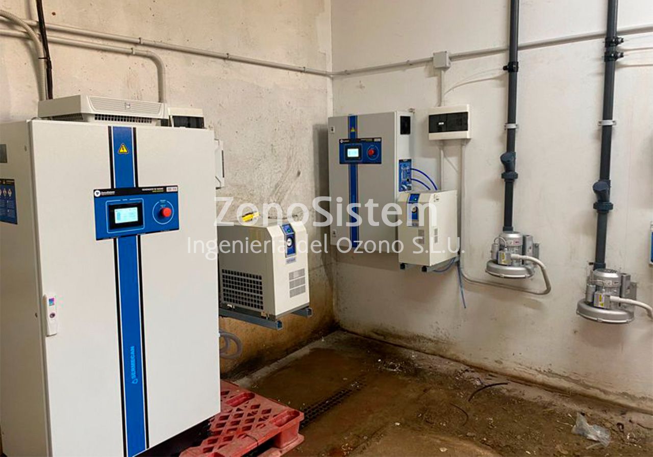 Deep ozonation of pumping pits. Canary Islands