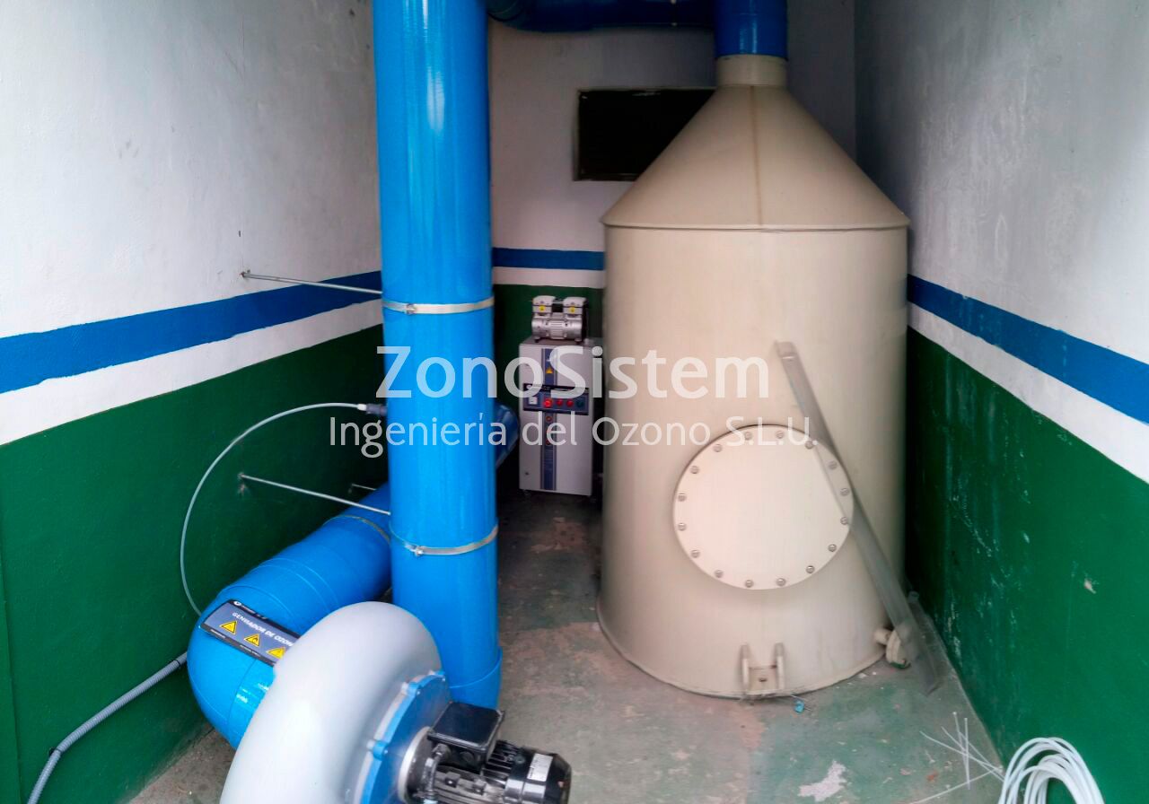 Direct ozonation of extraction towers. Canary Islands