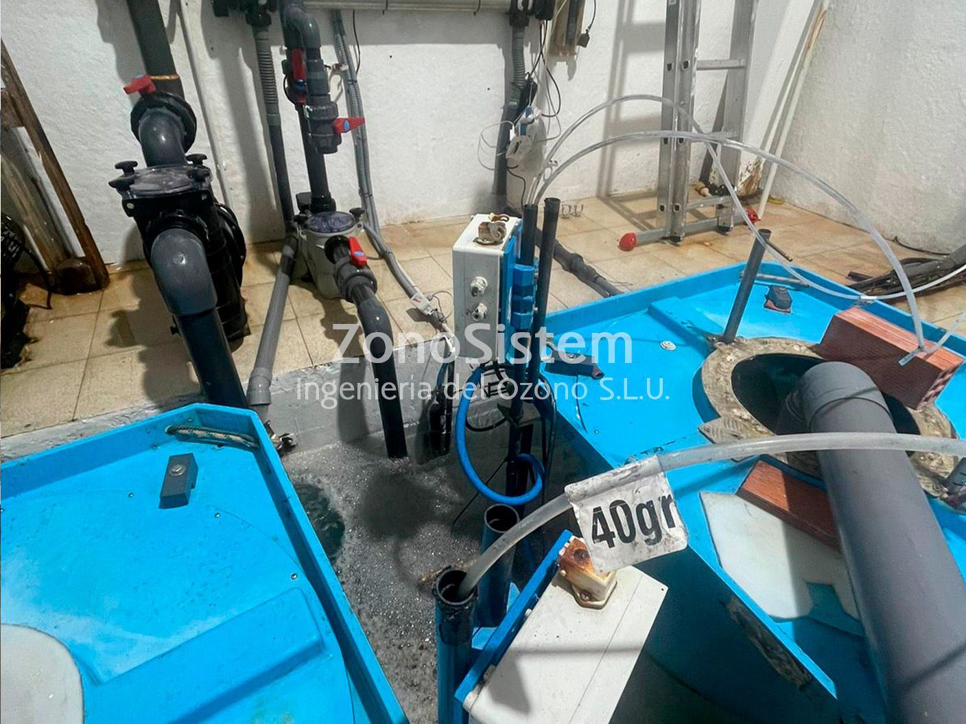 Ozono para piscifactoría, España.