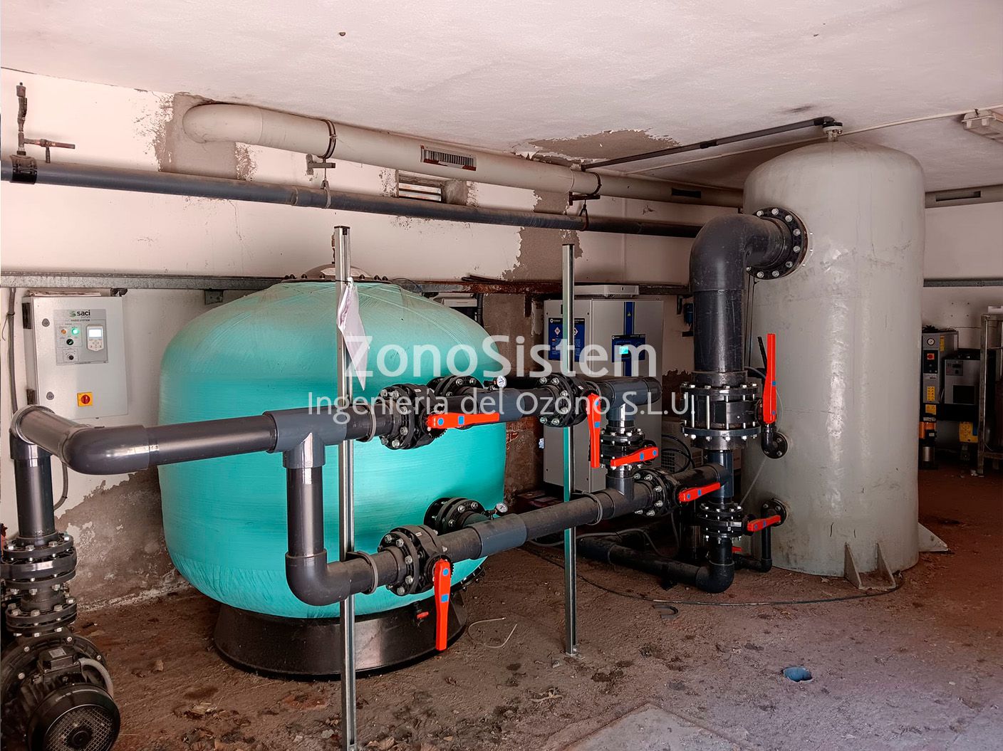 Ozone for sole fish farm, Spain.