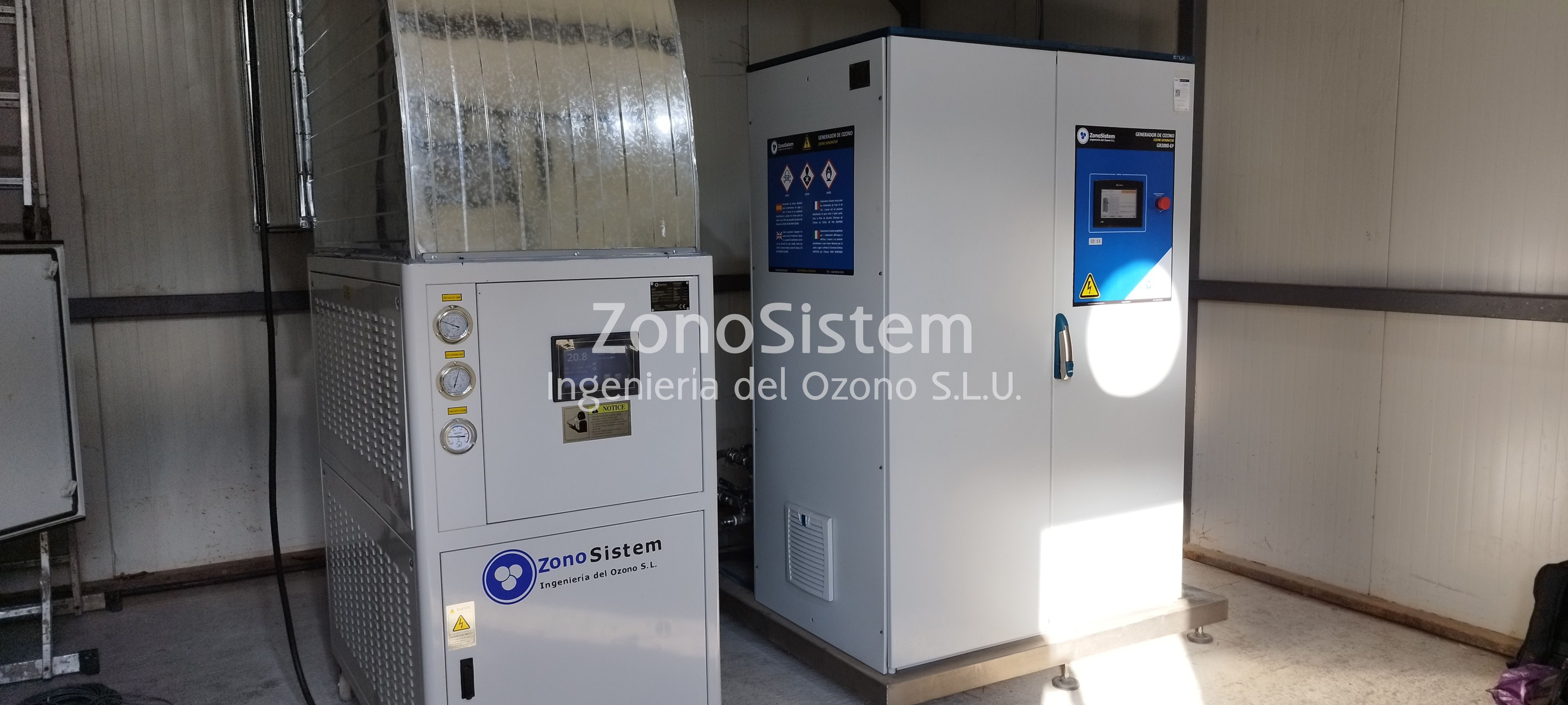 Ozone generator fish farm