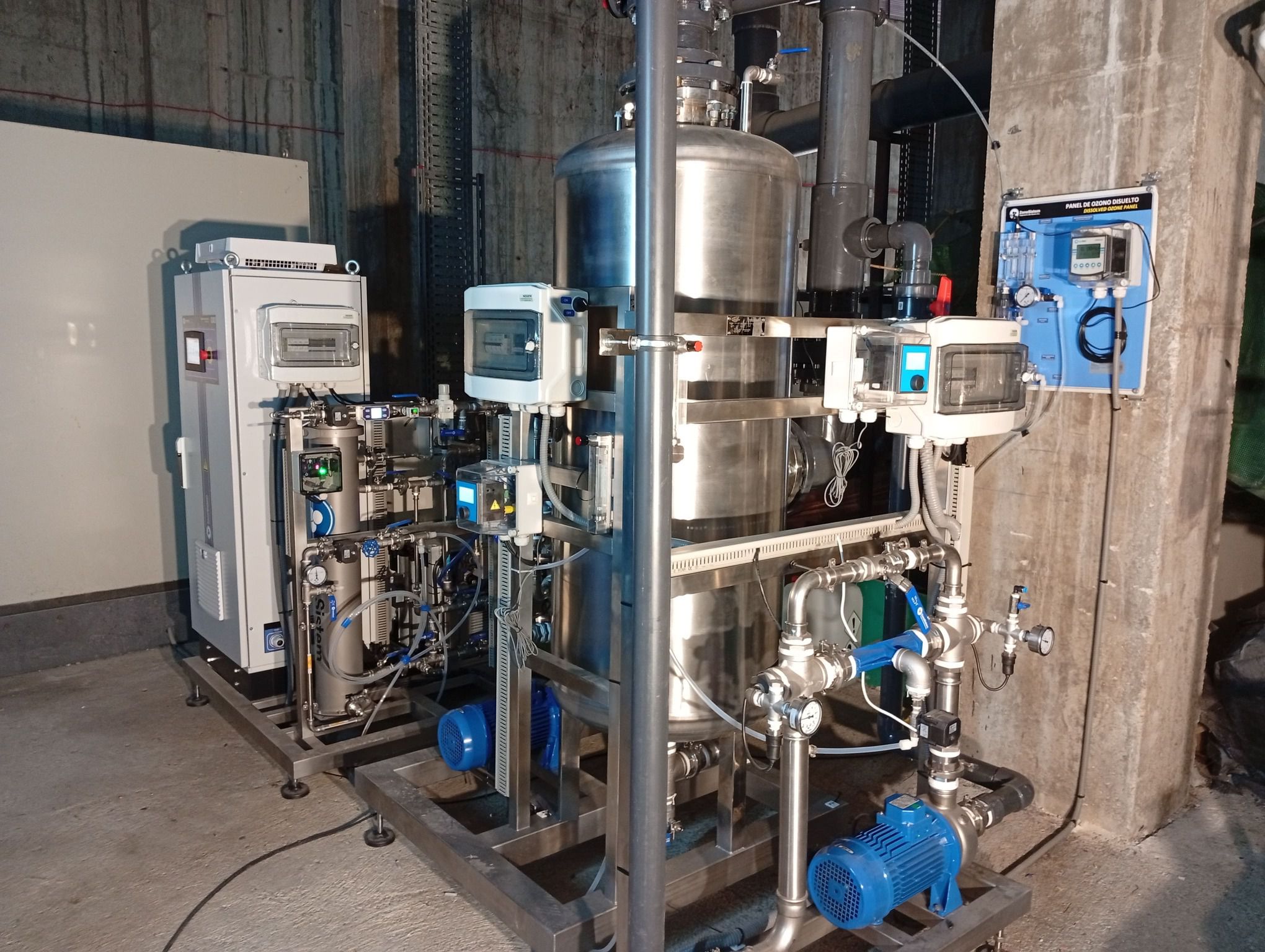 Desinfección de agua para piscinas en parques de animales