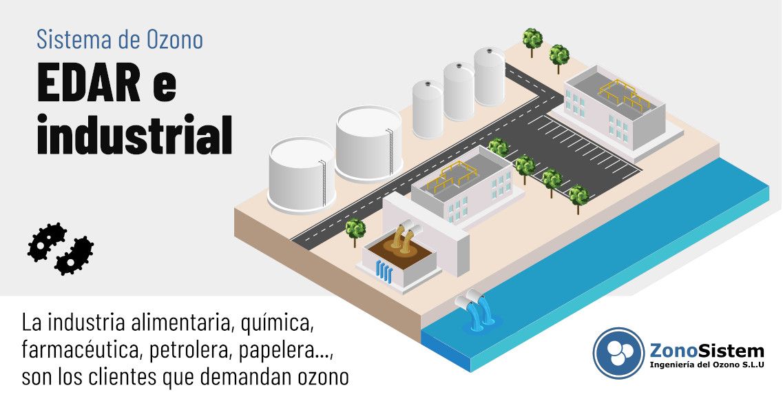 Estação de purificação de águas residuais industriais do sistema de ozônio