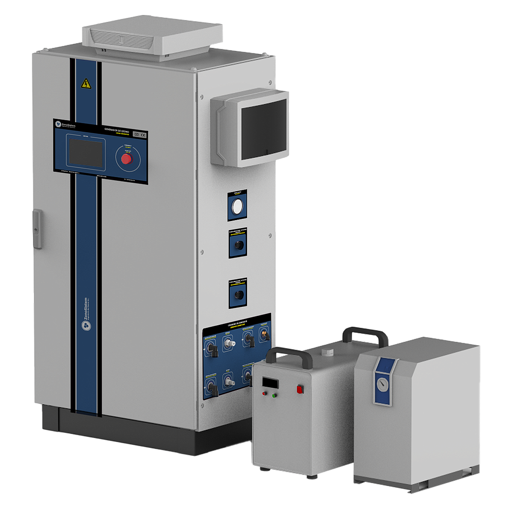 Gerador de ozônio industrial GRZO120-EPSF. V5
